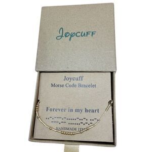 JoycuFF Morse Code Bracelet "Forever in My Heart" Multicolor Adjustable gift